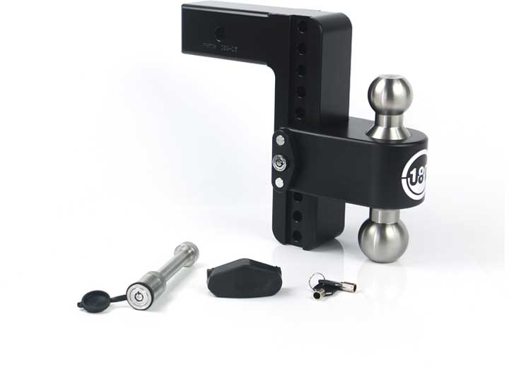 Weigh Safe TURNOVER BALL  8IN DROP HITCH W/ 2.5IN SHANK (8K/14.5K GTWR)W/CERAKOTE