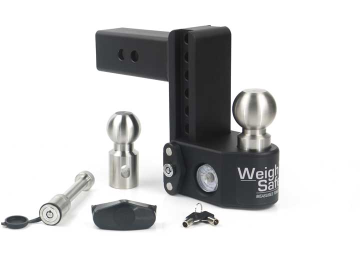 Weigh Safe TONGUE WEIGHING ADJ BALL MOUNT - INC 2IN AND 2-5/16IN BALLS- 6IN DROP-2IN SHANK