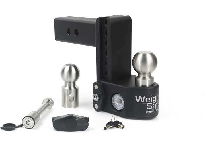 Weigh Safe TONGUE WEIGHING ADJ BALL MOUNT - INC 2IN AND 2-5/16IN BALLS- 6IN DROP- 2.5IN SHA