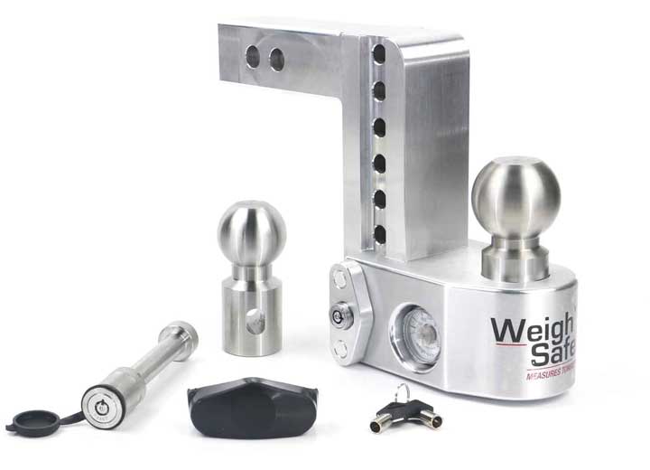 Weigh Safe TONGUE WEIGHING ADJ BALL MOUNT - INC 2IN AND 2-5/16IN BALLS- 6IN DROP- 2IN SHANK