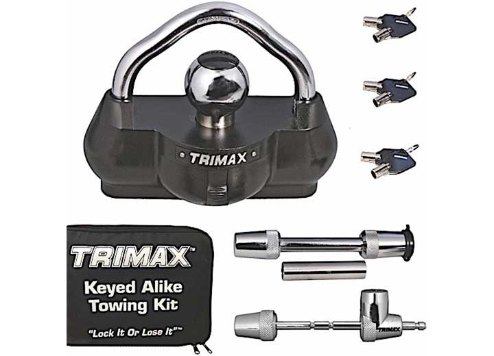 Trimax Locks TRIMAX KEYED ALIKE COMBO PACK, UMAX100 & TM3123  INCLUDES CARRYING CASE