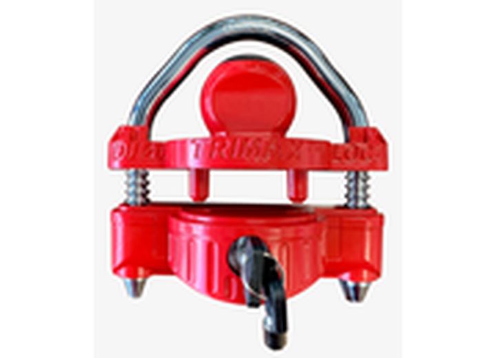 Trimax Locks TRIMAX DELUXE UNIVERSAL "DIE CAST" NARROW BODY COUPLER & U-LOCK, 1/2IN DIA. SHACKLE