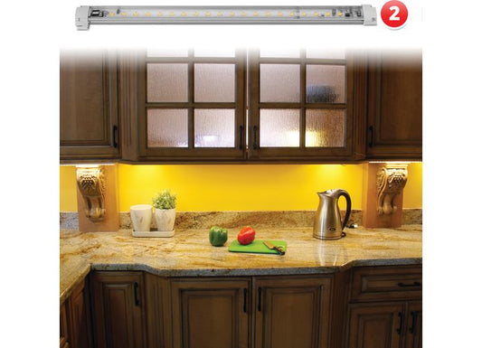 XK Glow Under Cabinet Light Bar - (2) 12" Tubes - Cool White
