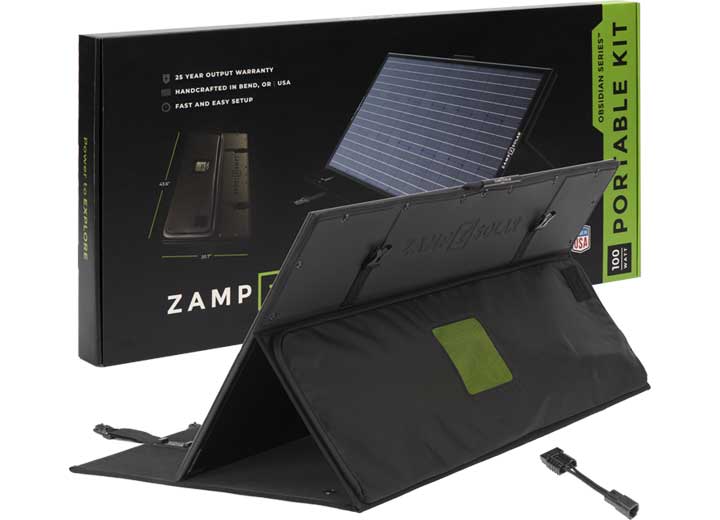 Zamp Solar OBSIDIAN SERIES 100 WATT DOMETIC PLB40 POWER CHARGING KIT