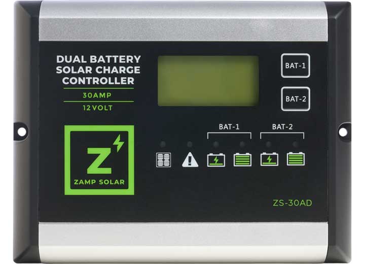 Zamp Solar 30-AMP DUAL BATERY BANK 5-STAGE PWM CHARGE CONTROLLER