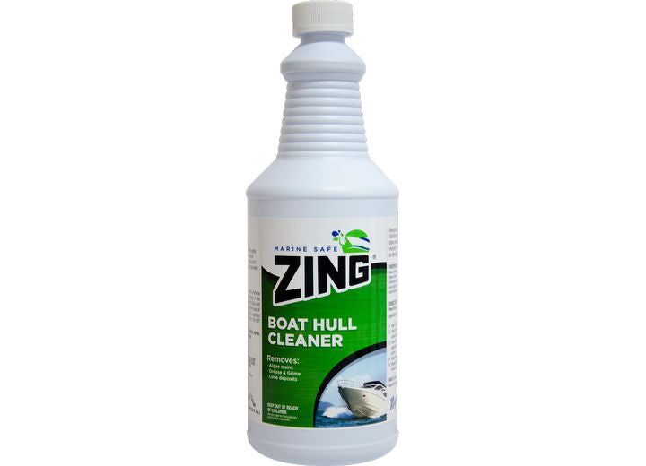 ZING MARINE SAFE BOAT HULL CLEANER (#10117), 12 QUARTS/CASE