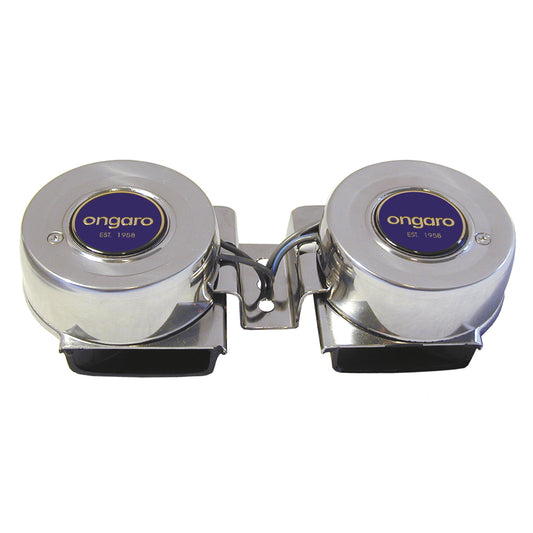 Schmitt Marine All-Stainless Mini Compact Twin Horn - 12V [10002]