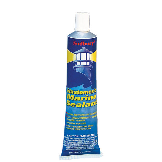 Sudbury Elastometric 3 oz (89ml) Sealant Tube - White [320]