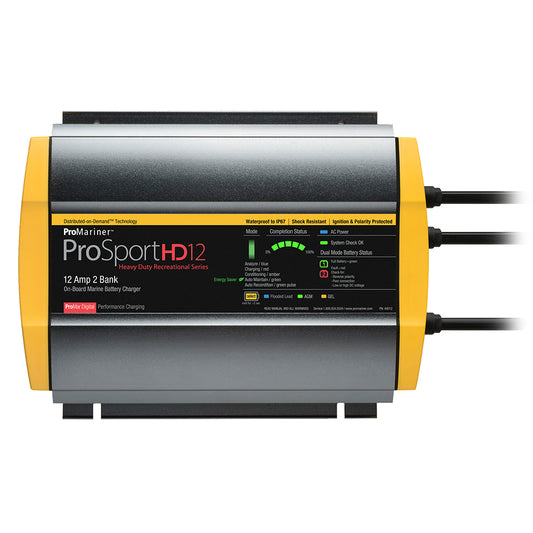 ProMariner ProSportHD 12 Gen 4 - 12 Amp - 2 Bank Battery Charger [44012]