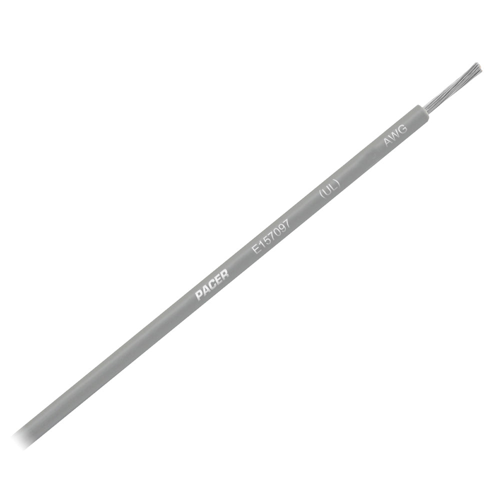 Pacer Grey 10 AWG Primary Wire - 25  [WUL10GY-25]