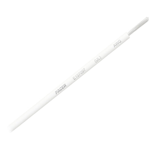 Pacer White 8 AWG Primary Wire - 25  [WUL8WH-25]