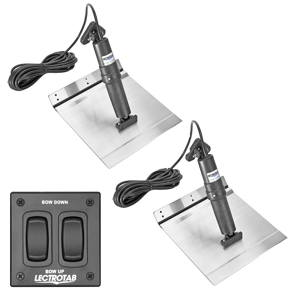 Lectrotab XKA Aluminum Alloy Trim Tab Kit w/Rocker Switch - 9 x 12 [XKAF9X12A]